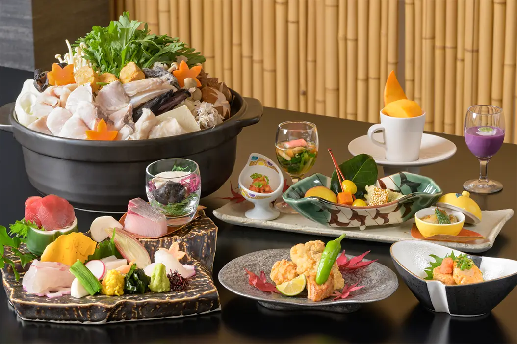 大洗名物あんこう会席のあんこう鍋